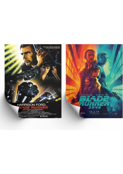 2'li Set Blade Runner Posterleri & Setli Blade Runner Afişleri & Film Posterleri Dfknkm1