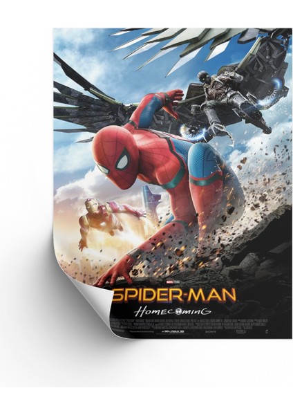 Örümcek Adam Eve Dönüş Posteri & Spider Man Homecoming Posteri & Spiderman Afiş Mlknkm1