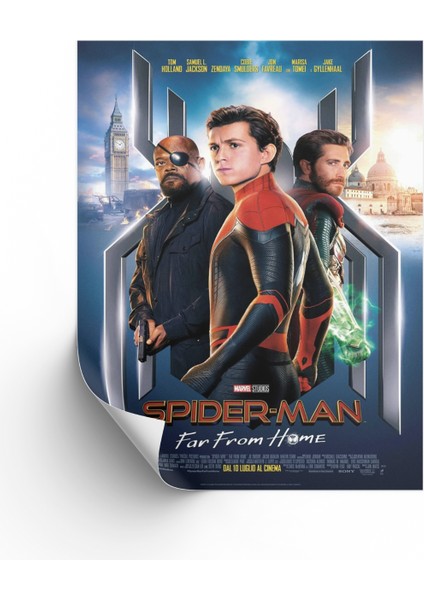 Örümcek Adam Evden Uzakta Posteri & Spider Man Far From Home Poster & Marvel Poster Mlknkm1