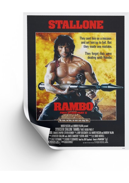 Rambo Posteri & Rambo ilk Kan 2 Posteri & Rambo First Blood 2 Posteri & Film Posteri Dfknkm1