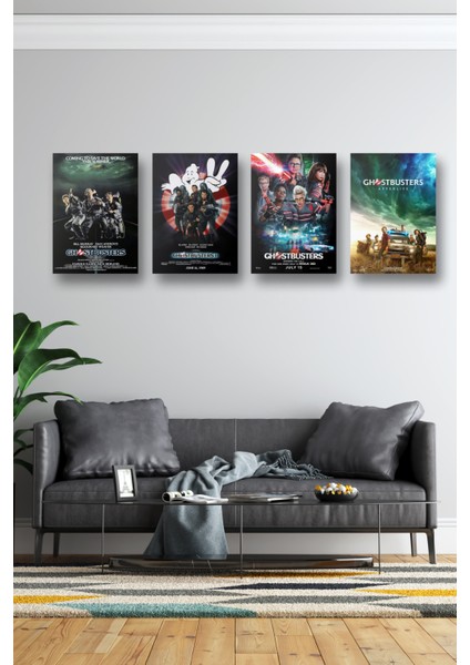 4lü Set Ghostbusters Posterleri & Setli Hayalet Avcıları Posterleri & Film Posterleri Dfknkm1