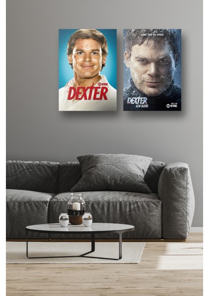 2'li Set Dexter Posterleri & Dexter Afişleri & Dexter Posterleri & Dizi Posterleri Dfknkm1