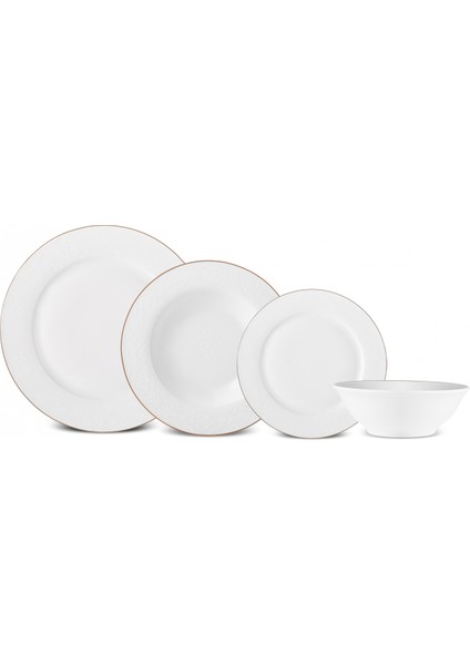 Elegance Bone Edera 24 Parça 6 Kişilik Yemek Takımı