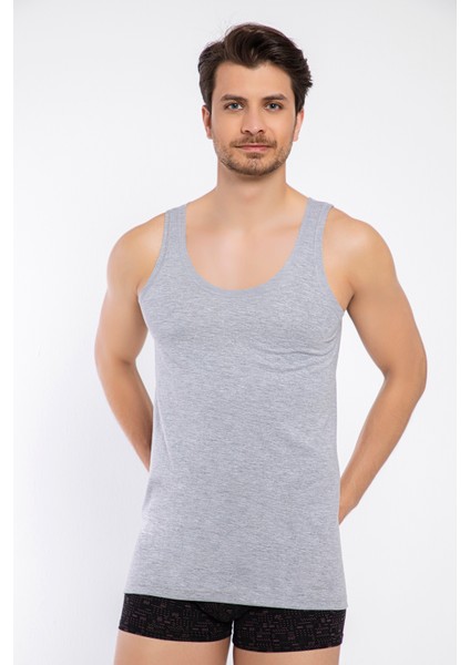 Erkek Melanj Gri 2 Adet 100 % Pamuk Penye Süprem Atlet fırsatları