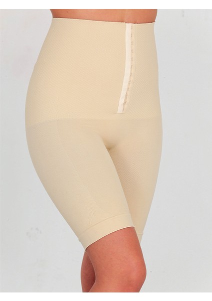 Yüksek Bel S-M-L-XL-2XL Beden Toparlayıcı Kadın Paçalı Ağraflı Korse