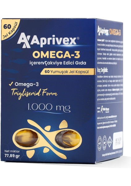 Omega3 Trigliserit 60 Yumuşak Kapsül