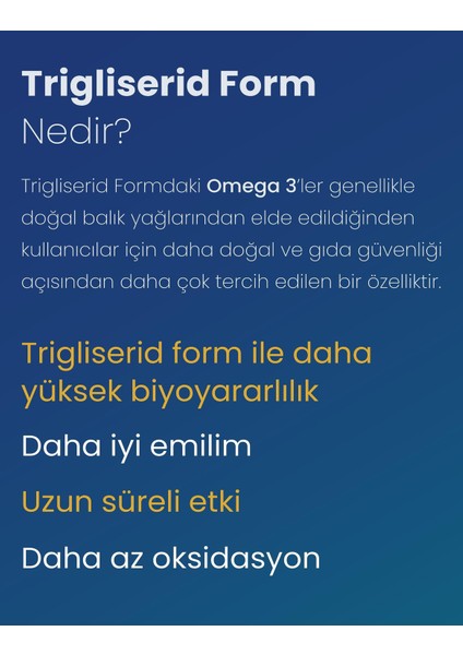 Omega3 Trigliserit 60 Yumuşak Kapsül