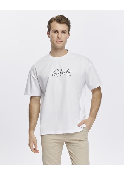 Arkası ve Önü Baskılı Oversize Tişört fiyatları