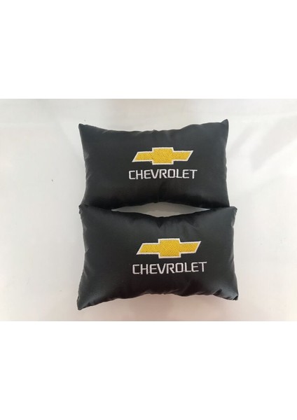 Chevrolet Nakışlı Cruze Aveo Deri 1 Çift Boyun Yastık ve 1 Çift Kemer Pedi fiyatları