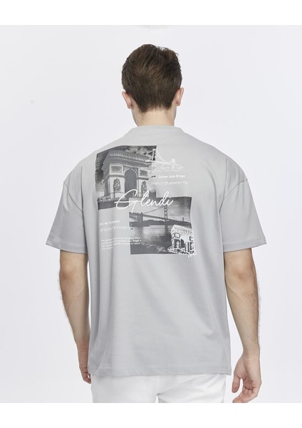 Arkası ve Önü Baskılı Oversize Tişört fırsatları