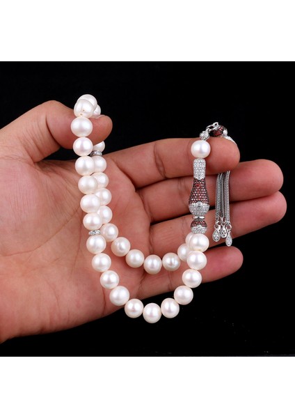 Zirkon Taş Püsküllü 10 mm Doğal Inci Taşı Tesbih fiyatları
