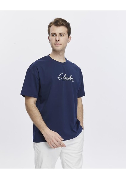 Arkası ve Önü Baskılı Oversize Tişört