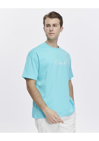 Arkası ve Önü Baskılı Oversize Tişört