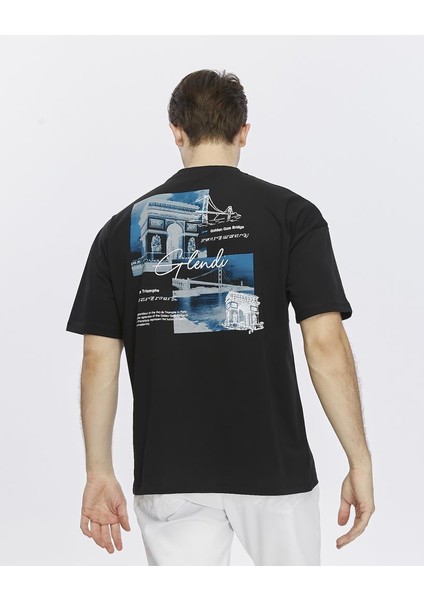 Arkası ve Önü Baskılı Oversize Tişört fırsatları