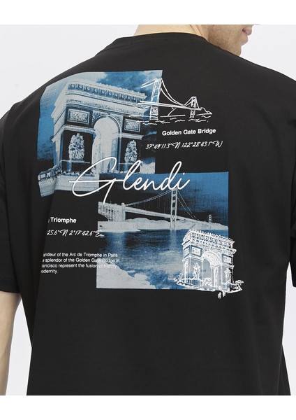 Arkası ve Önü Baskılı Oversize Tişört indirimleri