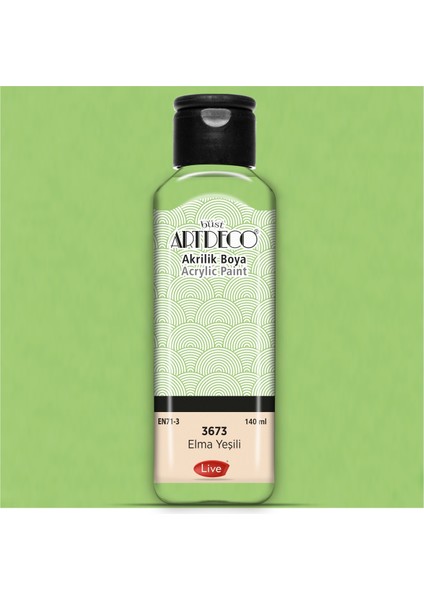 Akrilik Boya 140 Ml Elma Yeşili 3673