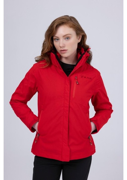 Sparkle Woman 3 In 1 Jacket Red