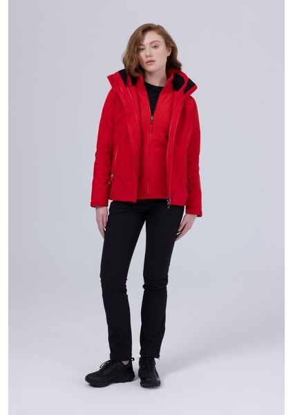 Sparkle Woman 3 In 1 Jacket Red