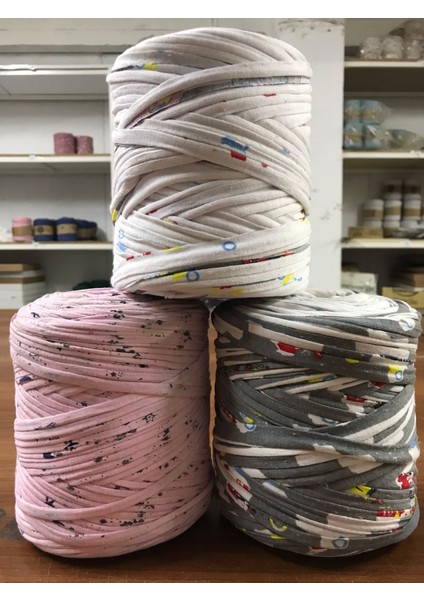 Penye Ip - Penye Fidan Bağlama Ipi - Kumaş Fidan Bağlama Ipi (3 x 600 Gr) Toplam 1800 gr