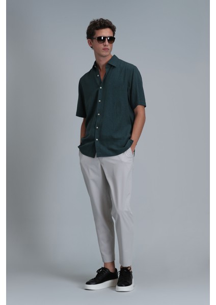 Bert Erkek Basic Gömlek Comfort Fit Lacivert