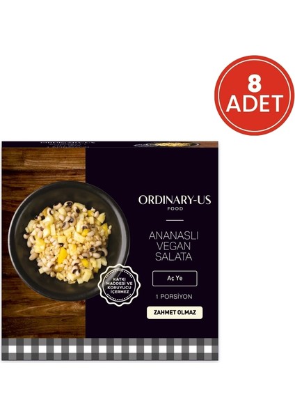 Ordinary-Us Food Ananaslı Vegan Salata Mıx 8'li