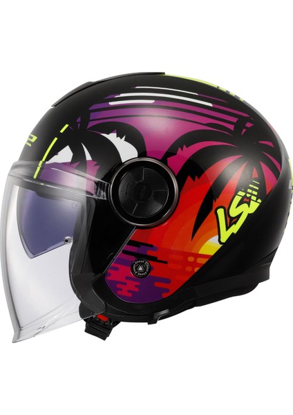 Classy Palm Siyah Kask