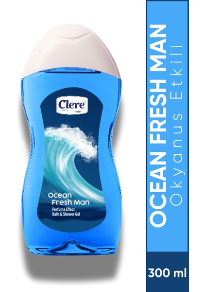 Ocean Fresh Man - Parfüm Etkili Duş Jeli