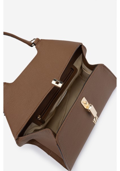 Azra Kadın Taba Deri Kol Çantası 301 3002 Bn Canta Y24 fırsatları