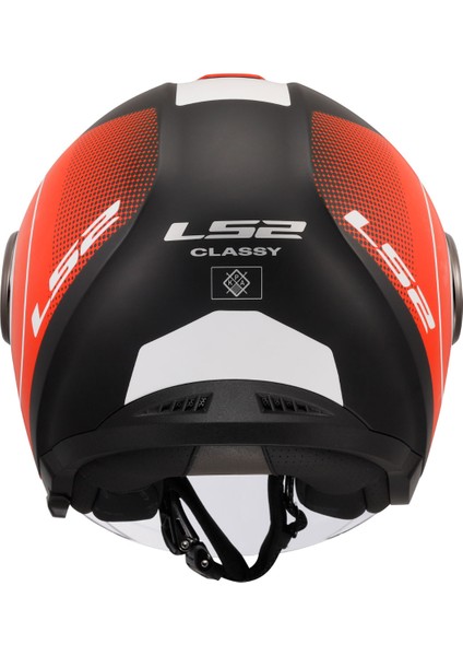 Classy Dısko Mat Siyah-Kırmızı-Beyaz Kask modelleri