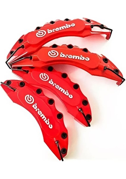 Mini Cooper Uyumlu Brembo Kırmızı Kaliper Kapağı 4 Parça Ön Arka Set