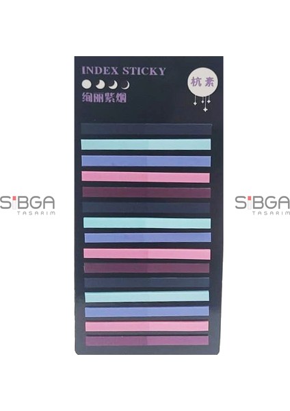 Ince Şerit Şeffaf Renkli Postit Post-It Post It. Kitap Ayracı Ayraç Postit Sticker 300 Yaprak