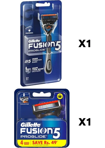 Fusion5 Proglide Yedek 4'lü Bıcak + Fusion5 Proglide Flexball 1up Makine Babalar Günü Özel Set