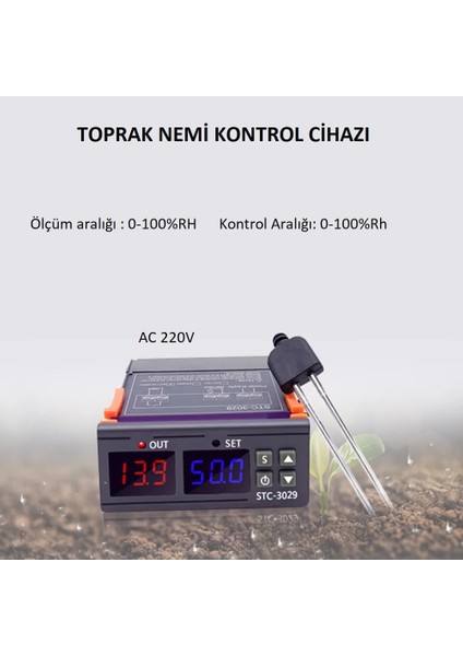 STC-3029 220V-10A Toprak Nem Kontrol Cihazı fırsatları