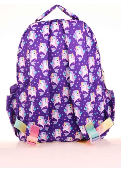 Kids Kız Çocuk Mor Unicorn Okul Sırt Çantası