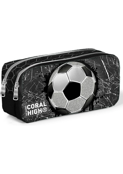 Siyah Futbol Desenli Erkek Çocuk Isı Yalıtımlı Beslenme Çantası ve Kalemlik Seti modelleri