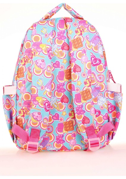 Kids Aynalı Nakışlı Cupcake Pembe Kız Çocuk Okul Sırt Çantası fiyatları