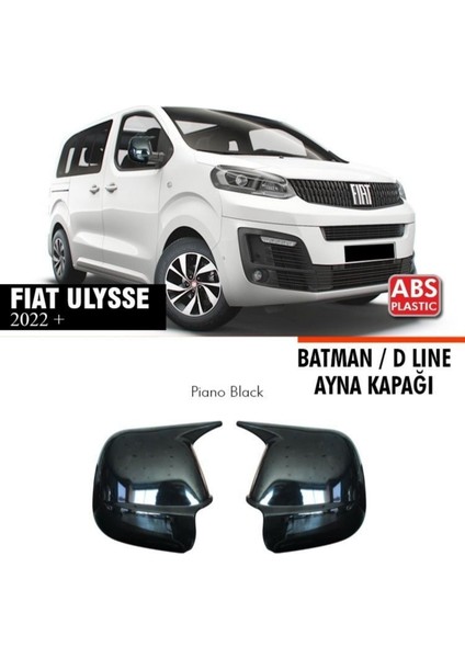 Nam Tuning Fiat Ulysse Batman Yarasa Ayna Kapağı 2022+ Parlak Siyah