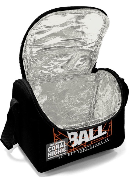 Siyah Basketbol Desenli Erkek Çocuk Isı Yalıtımlı Beslenme Çantası ve Kalemlik Seti fiyatları