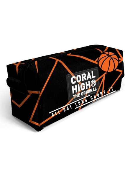 Siyah Basketbol Desenli Erkek Çocuk Isı Yalıtımlı Beslenme Çantası ve Kalemlik Seti modelleri
