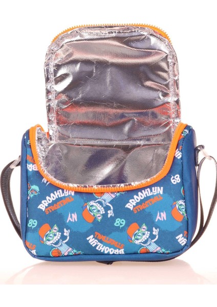 Kids Isı Yalıtımlı Erkek Çocuk Mavi Turuncu Basketbol Beslenme Çantası fiyatları