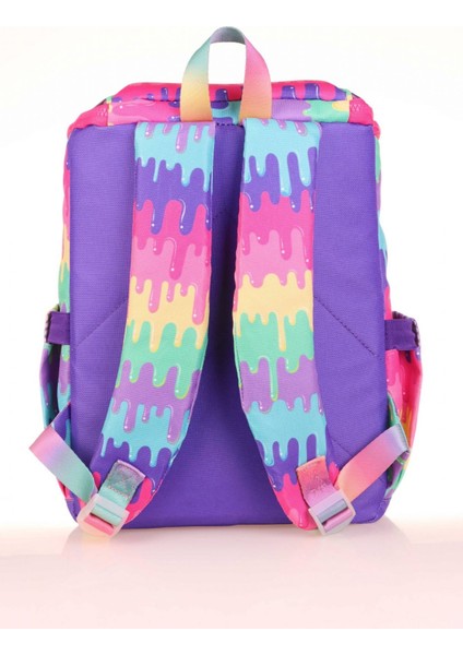 Kids Pembe Çok Renkli Dondurma Kız Çocuk Okul Sırt Çantası - Özel Tasarım fiyatları