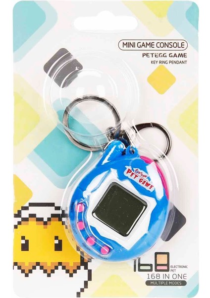 Nostaljik Mini Oyun Konsolu Anahtarlık - Mavi