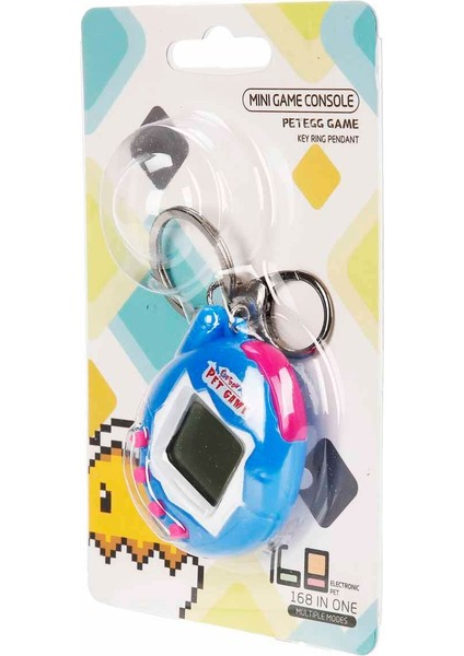 Nostaljik Mini Oyun Konsolu Anahtarlık - Mavi modelleri
