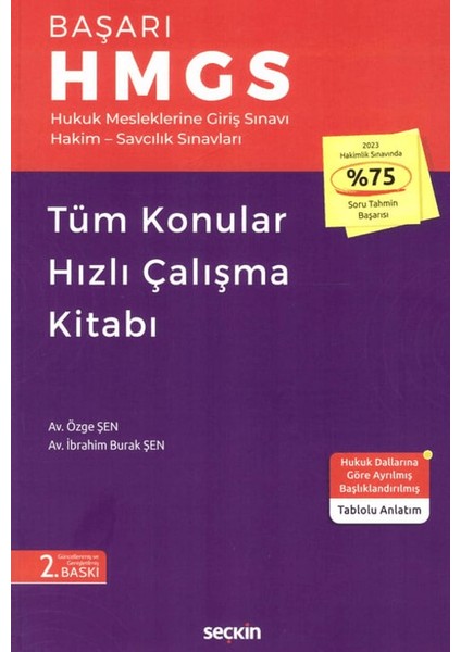 Başarı HMGS Tüm Konular Hızlı Çalışma Kitabı