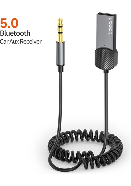 Aux USB Wireless Bluetooth 5.1 Ses Alıcısı Araç Kiti 3.5mm Jack Dönüştürücü