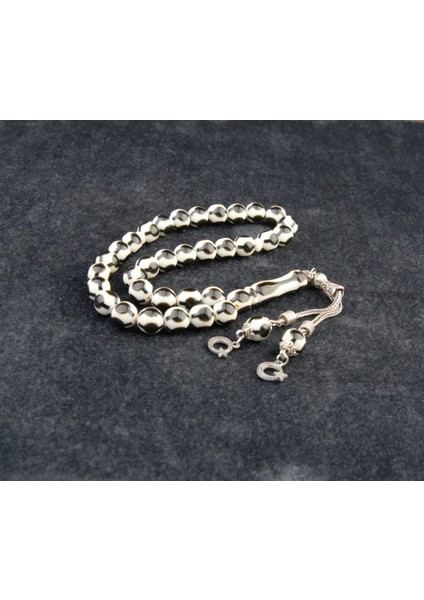 Küre Kesim 10X10MM Beyrut Kehribarı Alpaka Püsküllü Tesbih fiyatları