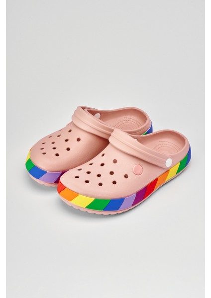 Samesa Pembe Clogs Eva Yazlık Plaj - Günlük Terlik