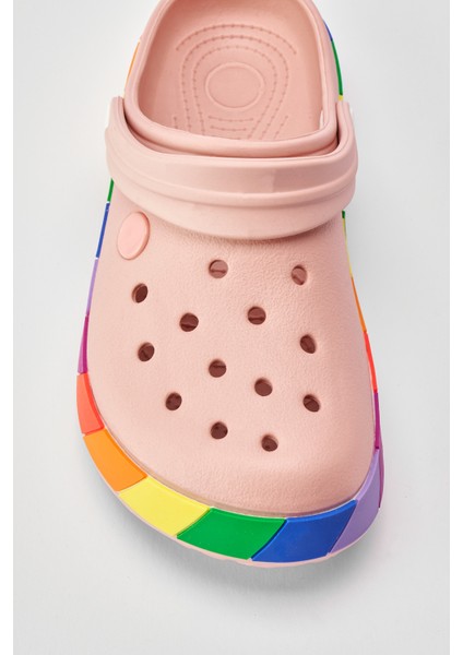 Samesa Pembe Clogs Eva Yazlık Plaj - Günlük Terlik