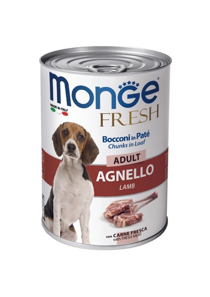 Fresh Adult Kuzu Etli Yetişkin Köpek Maması Konserve 400 gr