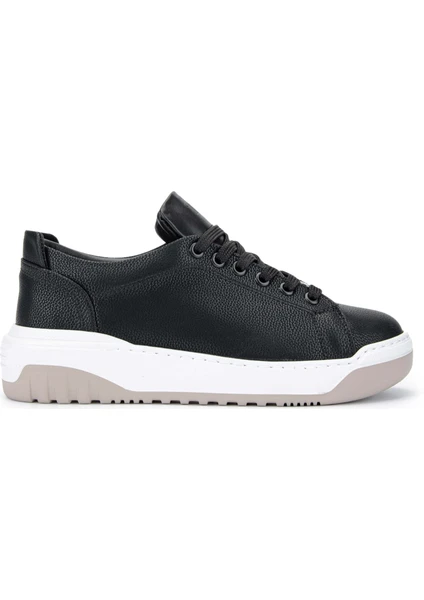 Tamer Tanca Kadın Vegan Siyah/bej Sneakers & Spor Ayakkabı 1009 2505-89 Bn Ayk Y24 Sıyah Fltr/bej